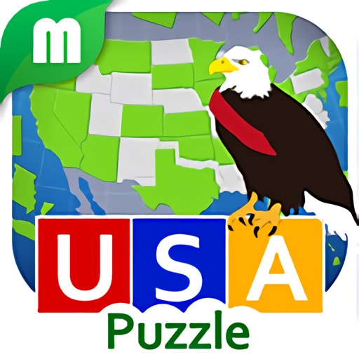 USA Map Puzzle HD icon