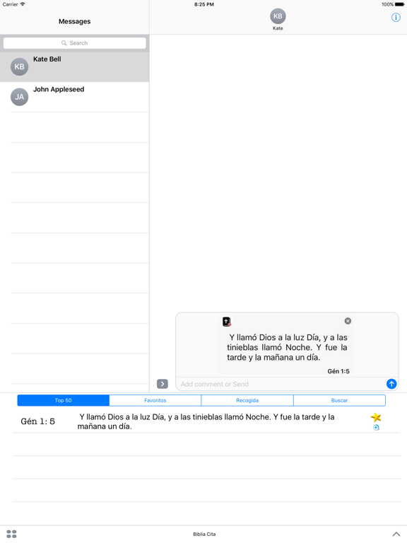 Screenshot #5 pour Biblia citas para iMessage