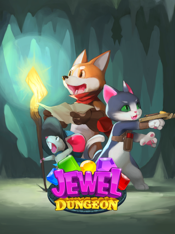 Jewel Dungeon Match 3 iPad screenshot 10 - Games app