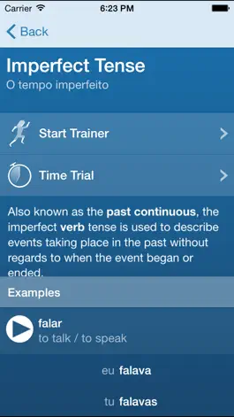 Game screenshot Portuguese Verbs Trainer hack