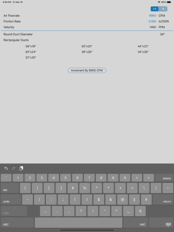 Screenshot #4 pour Ductulator - Duct Sizing
