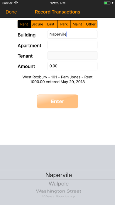 Landlord Property Manager Screenshot