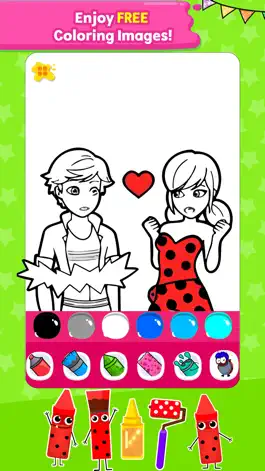 Game screenshot Glitter Ladybug Coloring Fun mod apk