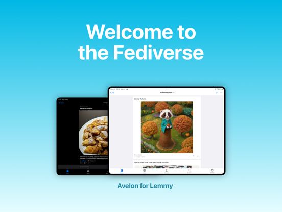 Avelon for Lemmy iPad screenshot 1 - Social Networking app