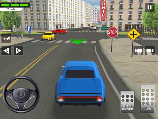 Rijexamen simulator autospel iPad app afbeelding 9