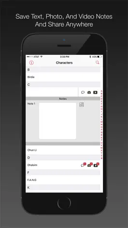 Game screenshot SFV NOTES apk