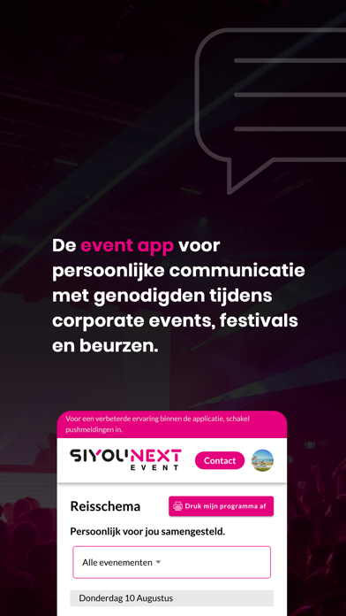 SIYOUnext event Screenshot