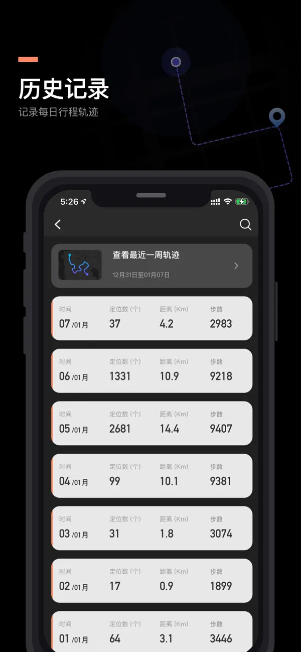 出行轨迹 截图 2