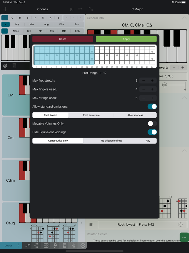 Tonalität: Musiktheorie-Screenshot