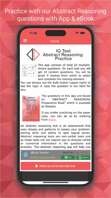 Abstract Reasoning Test Prep Screenshot