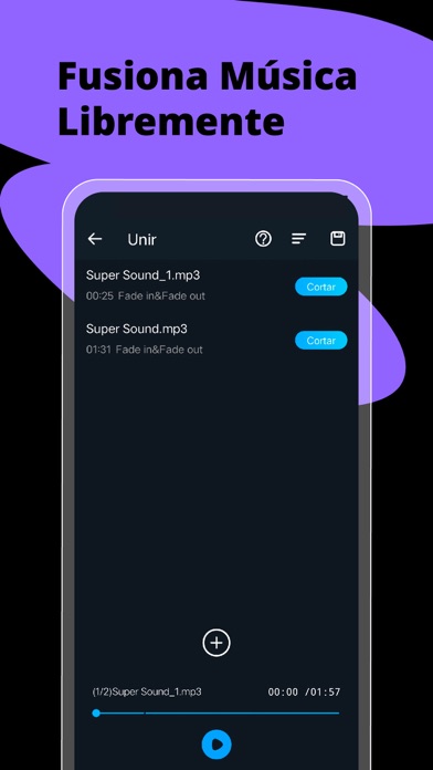 Editor de Audio, Cortar Música