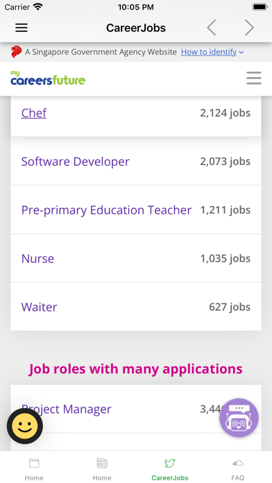 Singapore Jobs - Career Future Screenshot
