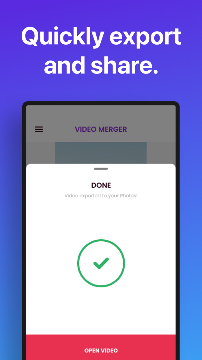 Video Merger □ Combine Videos