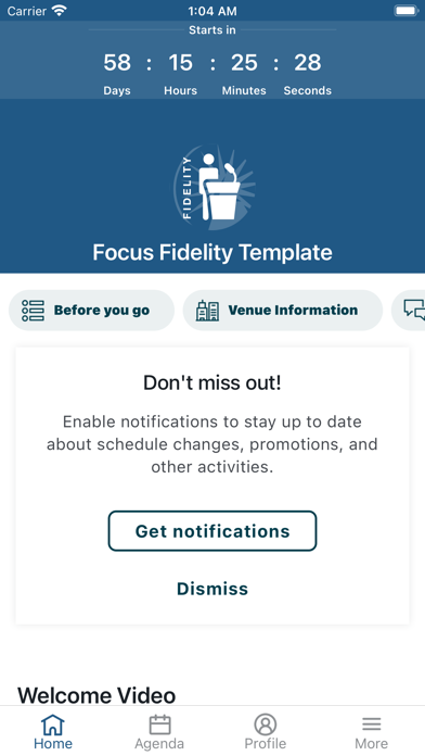 Fidelity Canada Events Screenshot