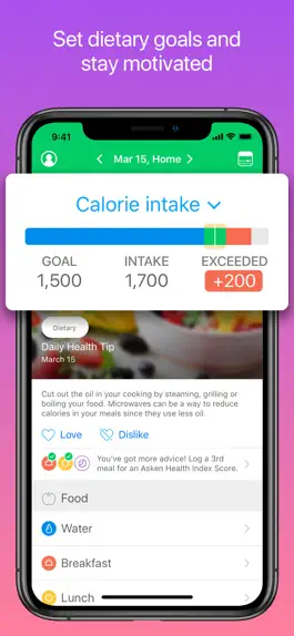 Game screenshot Calorie Counter - Asken Diet apk