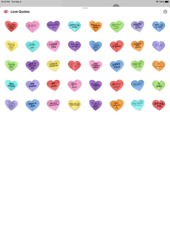 Screenshot #4 for Love Quotes Stickers