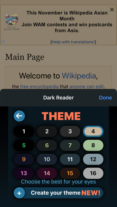 Dark Reader for Safari screenshot1