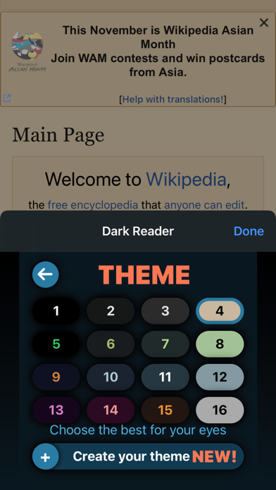 Dark Reader for Safari Screenshot