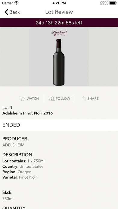 Brentwood Wine Screenshot