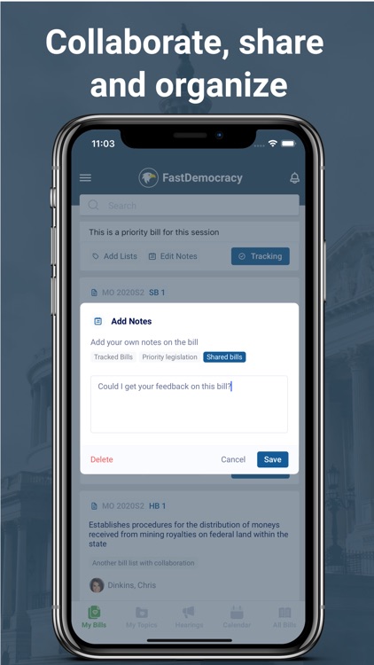 FastDemocracy - Bill Tracker screenshot-3