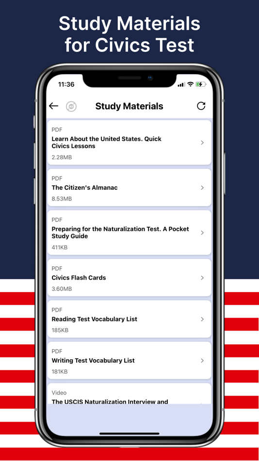 #6. USA Civics Test & Case Tracker (iOS) Podle: Yash Dudhatra