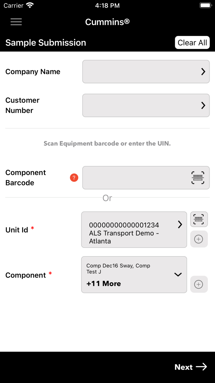 Cummins Active Care Testing