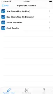 hvac pipe sizer - steam iphone screenshot 1