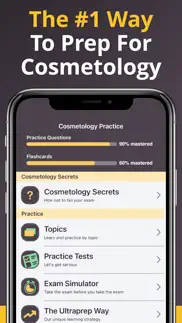 cosmetology practice tests iphone screenshot 1