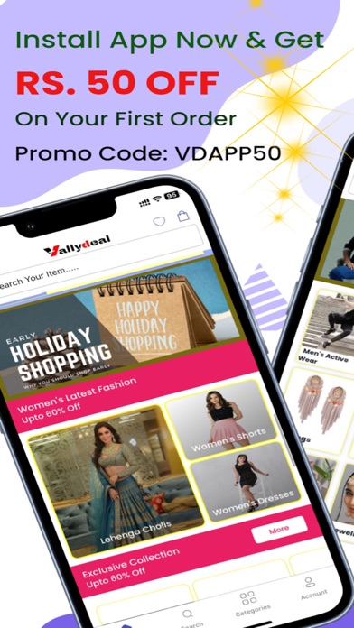 Vallydeal-Online Shopping App Screenshot