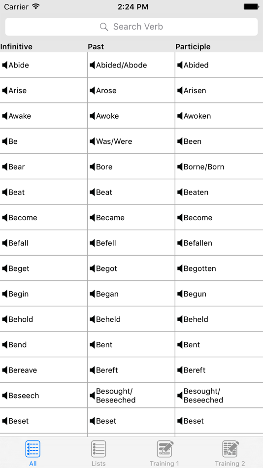 #1. English Irregular Verbs List (iOS) 由: Fabricio Cordova Lucero