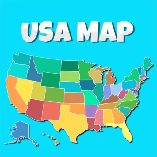 USA Map: Kids Geography Games Icon