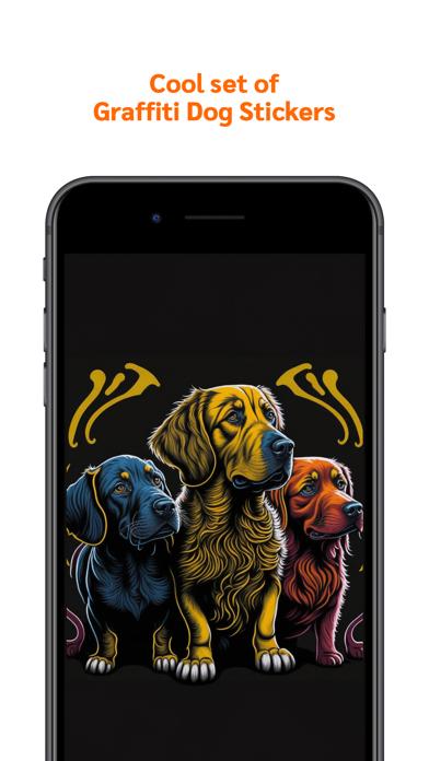 Graffiti Dog Stickers Screenshot