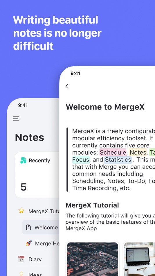 #3. MergeX - Notes Calendar Tasks (macOS) 由: 梦迪 纪