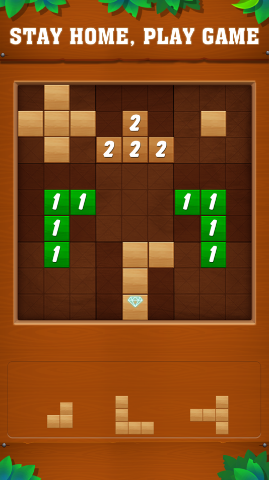 #1. Timber Doku : Block Puzzle (iOS) By: Mai Bui