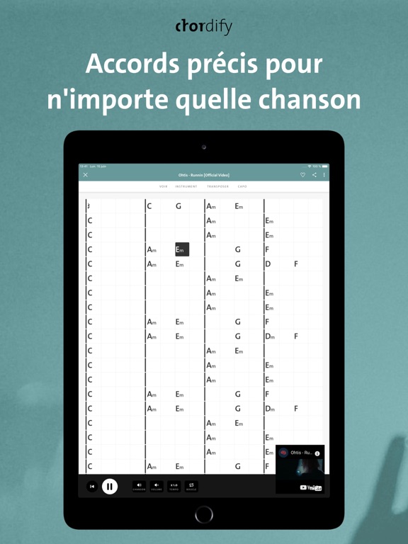 Screenshot #4 pour Chordify: Songs, Chords, Tuner