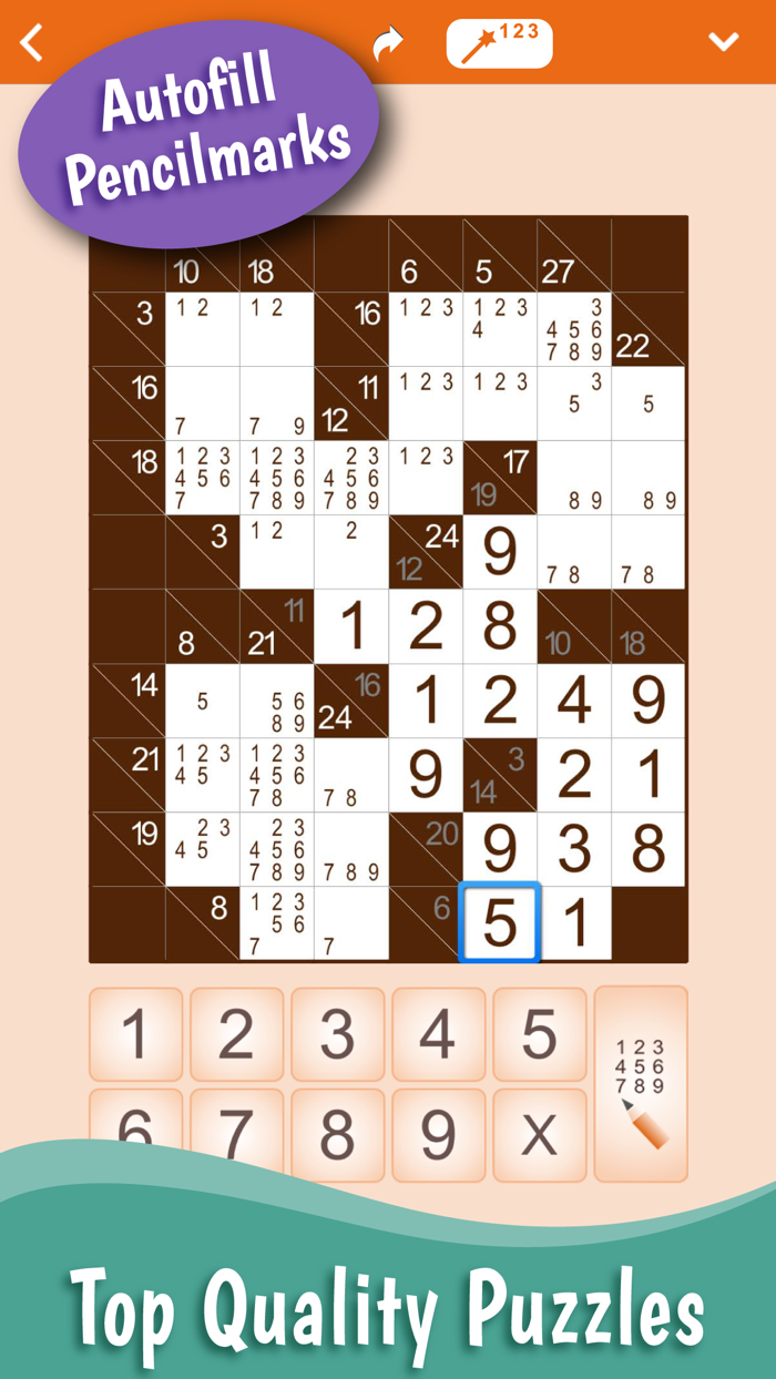 Kakuro Number Crossword