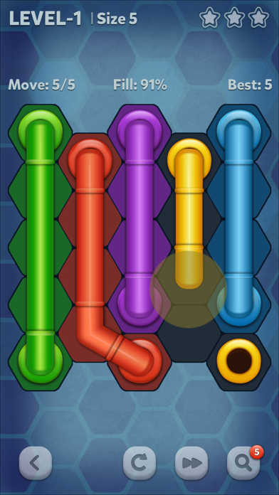 Screenshot #1 pour Pipe Lines : Hexa