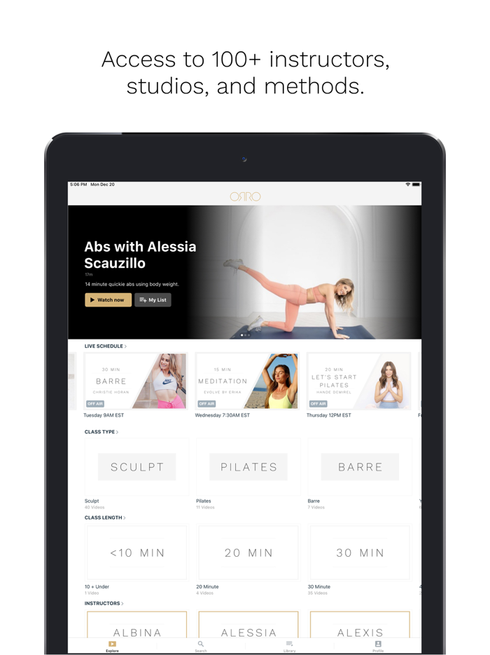 ORRO Workouts  Wellness