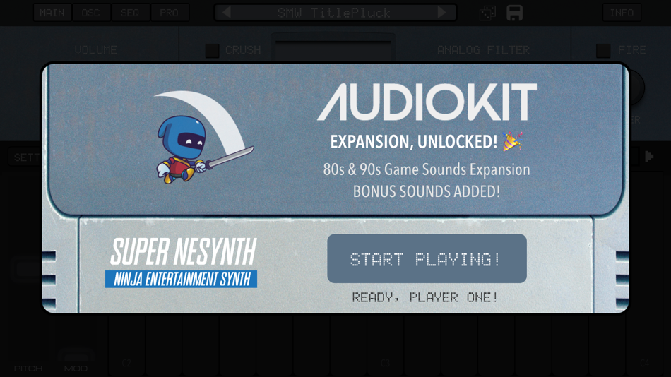 #4. SNESynth: Chiptune Power! (iOS) 由: AudioKit Pro