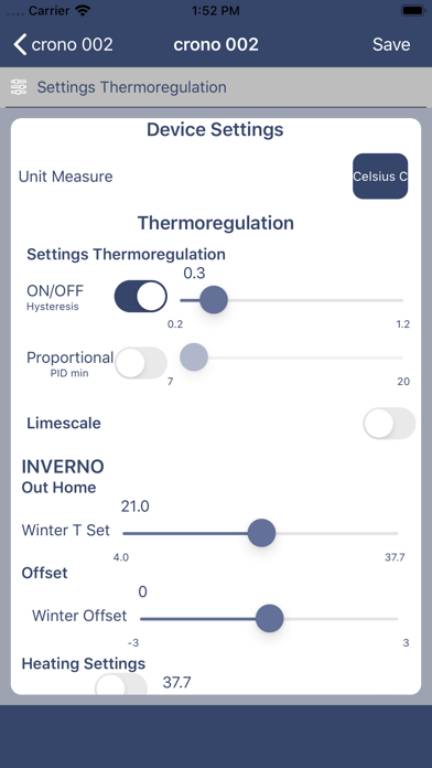 Perry Termostato 230V Screenshot