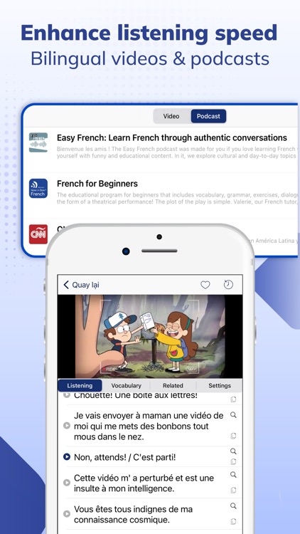 Todaii: Learn French by News screenshot-3