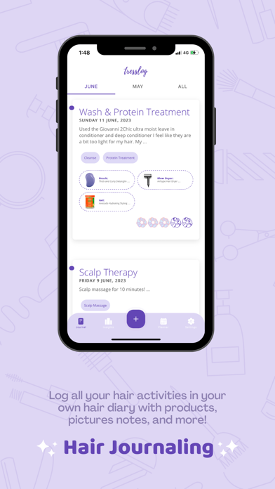 HairJournal/Planner - Tresslog Screenshot
