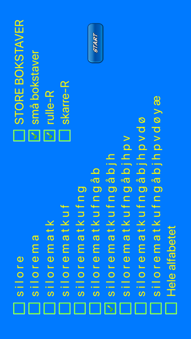 Bokstaver Screenshot