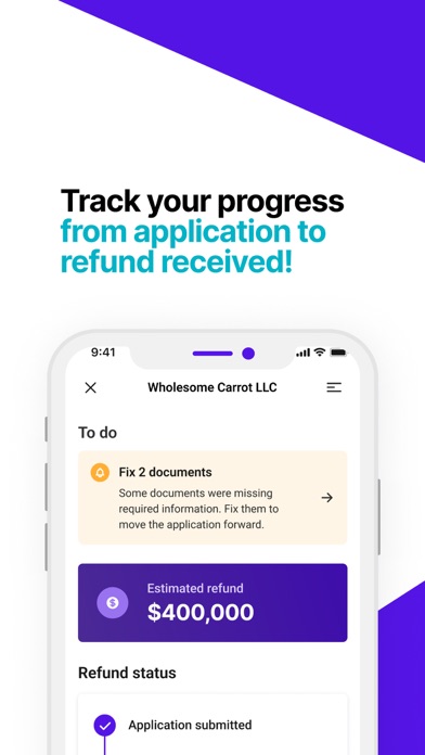 Innovation Refunds Screenshot