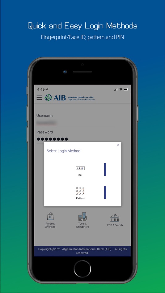 #2. AIB My Bank Mobile App (iOS) 由: Afghanistan International Bank