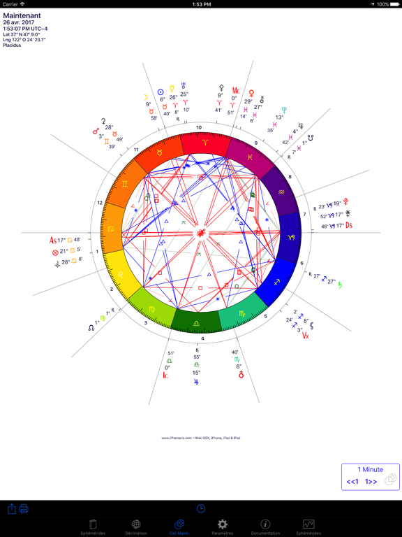 Screenshot #6 pour iPhemeris Astrology Éphéméride