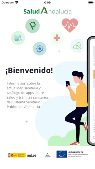 Captura de pantalla de Salud Andalucía en iPhone 1