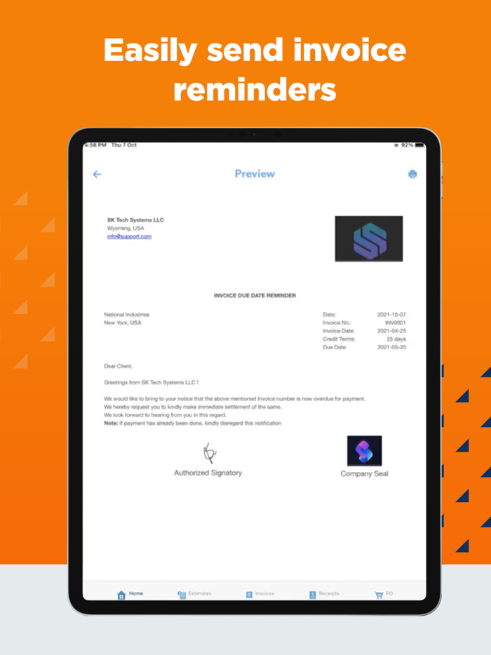 SIR Invoice and Receipt Maker