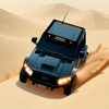 Offroad car rally time attack icon