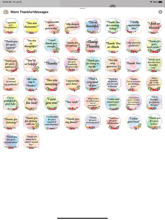 Screenshot #5 pour Warm Thankful Messages